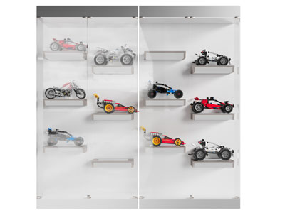 现代赛车模型玻璃装饰柜