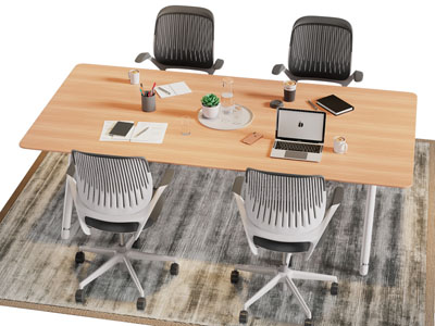 现代办公桌椅组合