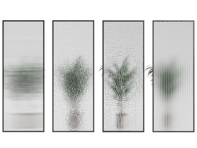 现代玻璃隔断3d模型 现代玻璃隔断