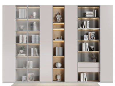 现代装饰书柜