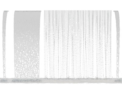 现代水柱 水流 瀑布