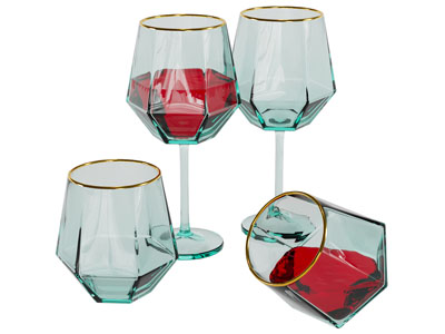 现代轻奢高脚杯 杯子