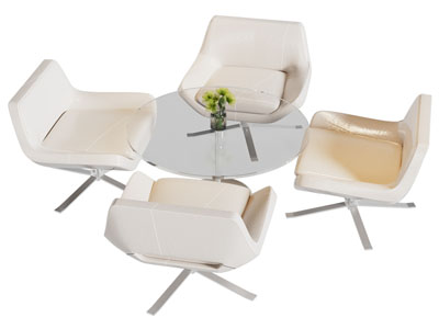 现代商务休闲洽谈桌椅组合