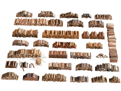 现代木材 柴火 木头堆