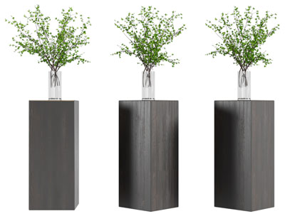 现代玻璃花瓶花卉