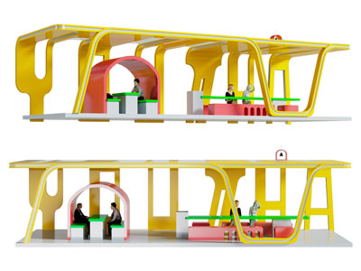 现代景观廊架 亭子凉亭