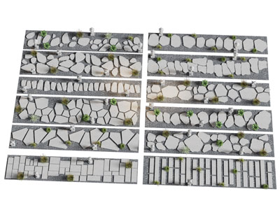 现代汀步路 铺石路 石径 景观园林道路