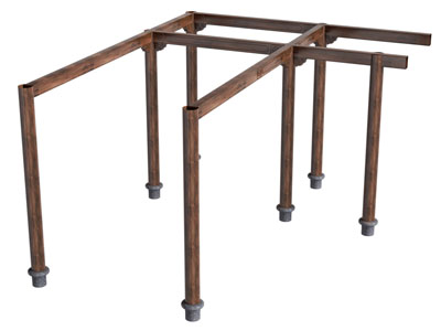 新中式木架 圆形柱子3d模型 新中式木架 圆形柱子