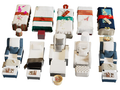 现代美容床 按摩床 足浴按摩椅子