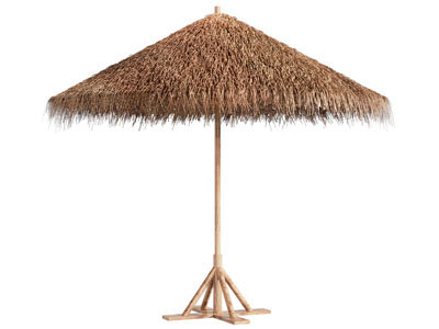 现代茅草棚子 凉亭 亭子