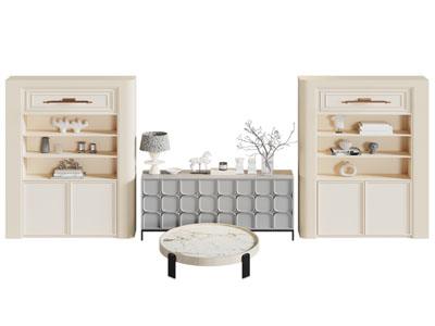 现代玄关柜 边柜 茶几3d模型 现代玄关柜 边柜 茶几