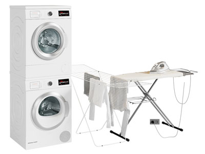 现代洗衣机 烘干机 熨衣板 晾衣架3d模型 现代洗衣机 烘干机 熨衣板 晾衣架