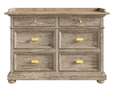 新中式实木玄关柜 边柜3d模型 新中式实木玄关柜 边柜