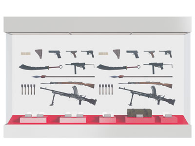 现代武器陈列柜 展柜