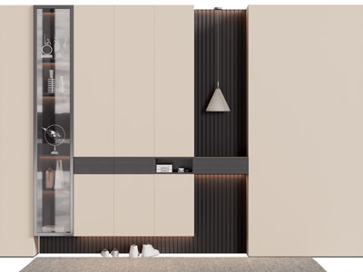 现代玄关装饰鞋柜