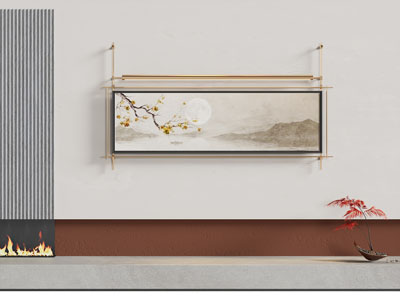 新中式装饰挂画3d模型 新中式装饰挂画