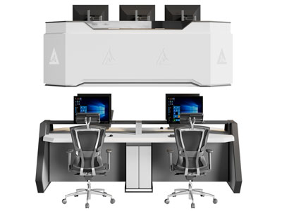 现代智慧数据控制中心办公桌椅组合