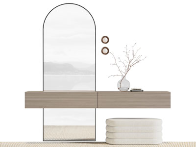 现代穿衣镜 玄关柜 梳妆台3d模型 现代穿衣镜 玄关柜 梳妆台