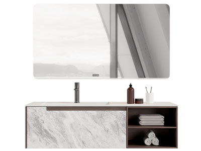 现代洗手台 镜子 卫浴柜