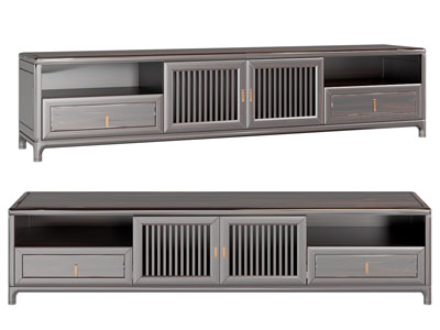 现代实木电视柜