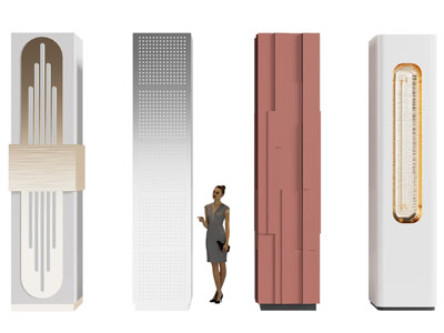 现代装饰柱子 景观柱子3d模型 现代装饰柱子 景观柱子