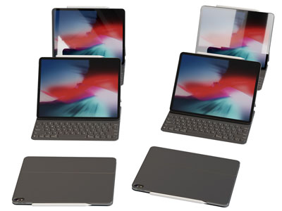 现代笔记本电脑3d模型 现代笔记本电脑