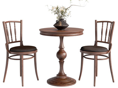 法式中古风休闲餐桌椅组合