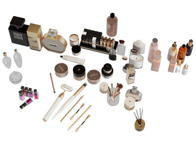 现代化妆品 彩妆 香水 口红 指甲油