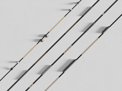 现代轨道磁吸灯 筒灯射灯