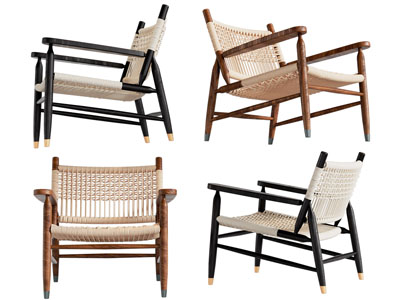 侘寂风休闲椅子