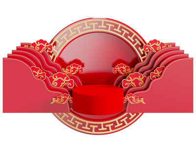 新中式演绎舞台 户外装置 美陈