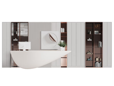 现代装饰柜 前台接待台