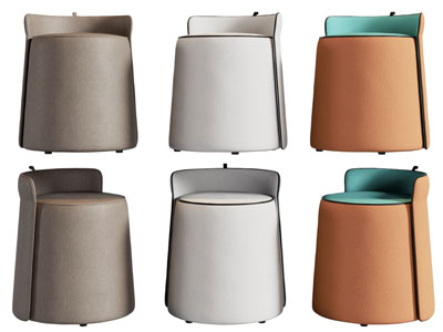 新中式圆形沙发凳子 换鞋凳