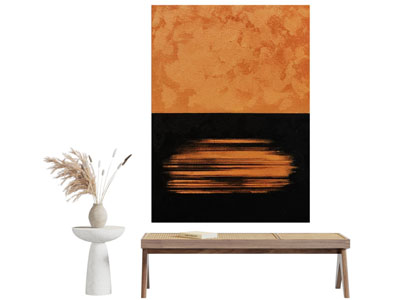 现代装饰挂画 长凳子