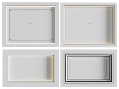 现代天花吊顶3d模型 现代天花吊顶