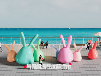 现代城市雕塑小品 美陈3d模型 现代城市雕塑小品 美陈