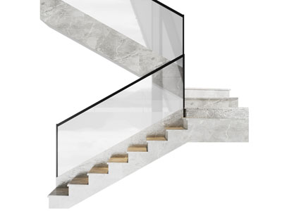 现代玻璃扶手旋转楼梯3d模型 现代玻璃扶手旋转楼梯