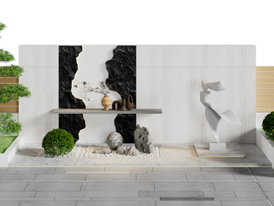 新中式庭院景观园艺小品