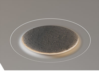 侘寂风圆形天花吊顶3d模型 侘寂风圆形天花吊顶