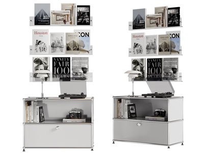 现代墙面书刊杂志架 玄关柜 书柜3d模型 现代墙面书刊杂志架 玄关柜 书柜