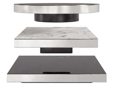 现代长方形茶几3d模型 现代长方形茶几