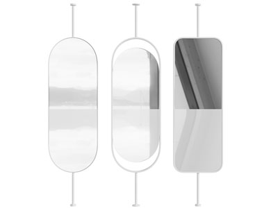 现代装饰镜子隔断3d模型 现代装饰镜子隔断