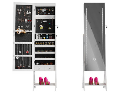 现代珠宝首饰 镜子收纳架