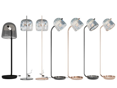 现代透明灯罩落地灯