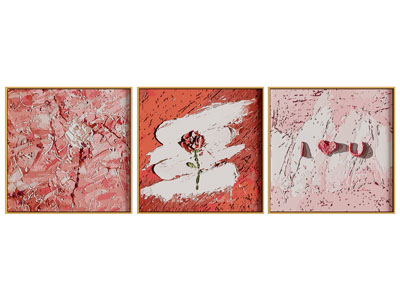 现代抽象花卉装饰挂画