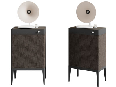 现代床头柜 摆件