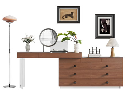 现代中古风化妆 梳妆台