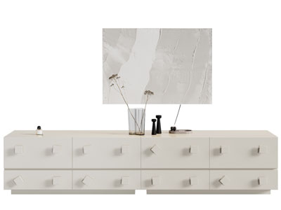 现代电视机 挂画3d模型 现代电视机 挂画