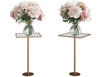 现代轻奢玻璃花瓶花卉