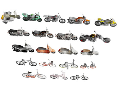 现代三轮摩托车 自行车 电动车 电瓶车